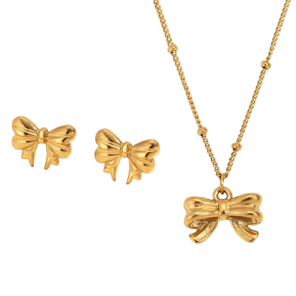 Strikjes sieraden set