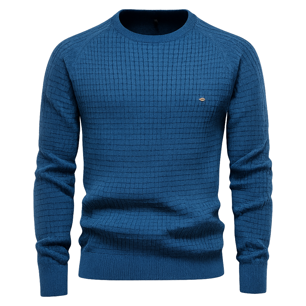 MIRAVO - Heren Katoenen Trui met Ruitmotief