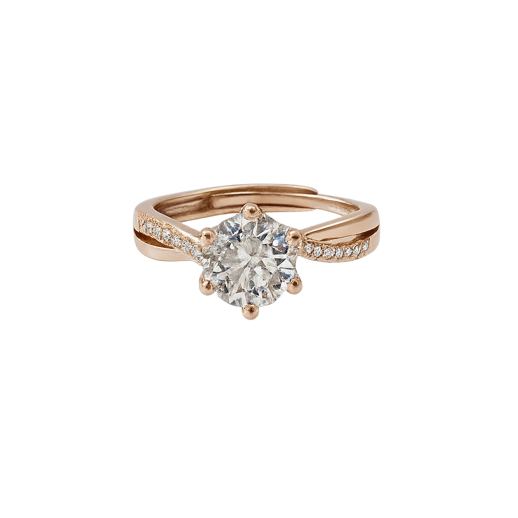 Aurélia – Ring met Solitaire Kristal