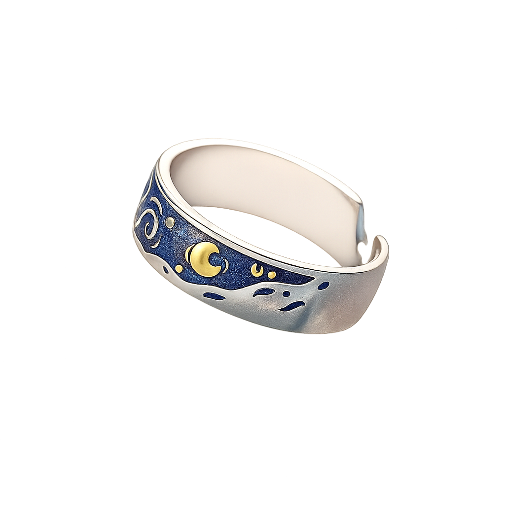 Starry Bond – Van Gogh Koppelringen (1+1 aanbieding)