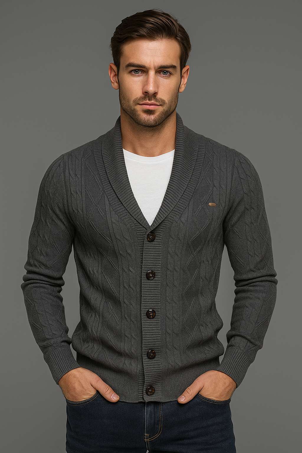 Maglioni – Heren Cardigan met Knopen