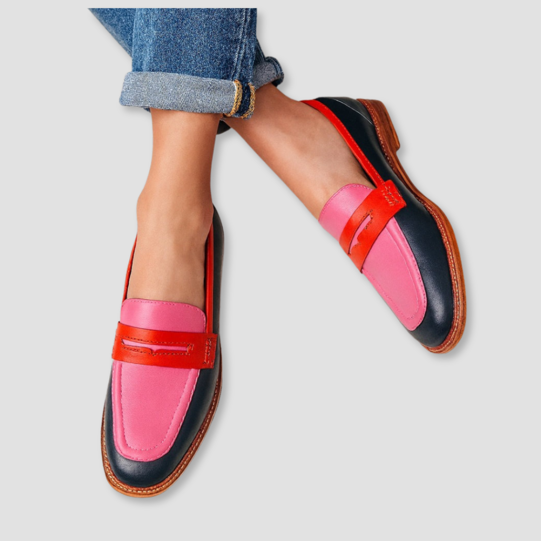 Lara – Elegante Loafers met Kleurrijke Prints