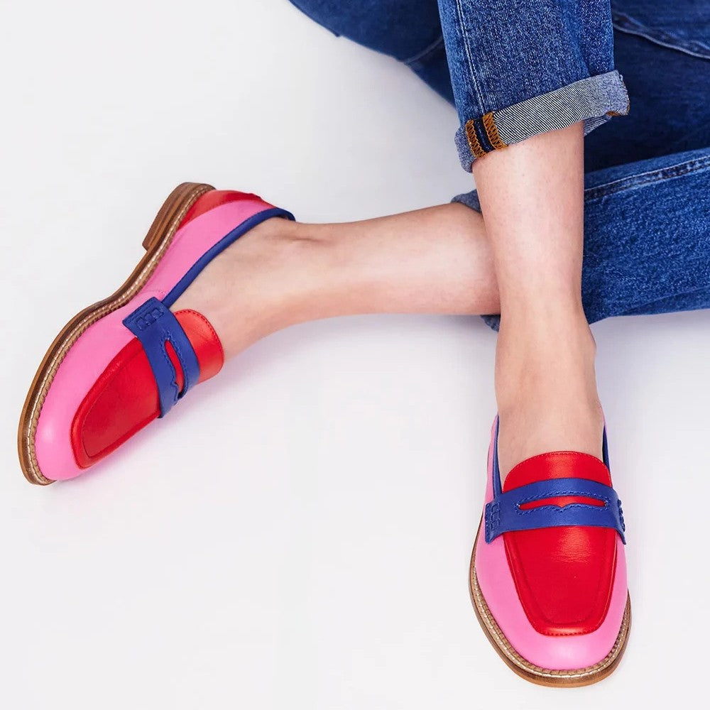 Lara – Elegante Loafers met Kleurrijke Prints