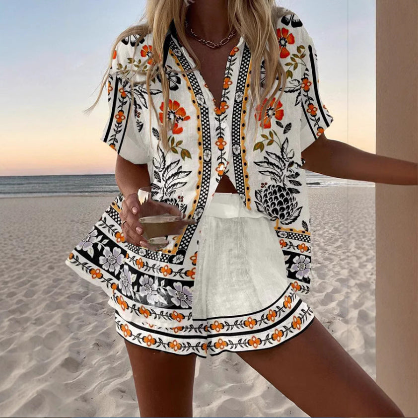 Boho - Casual Zomerset Stijlvolle Top & Shorts voor Dames