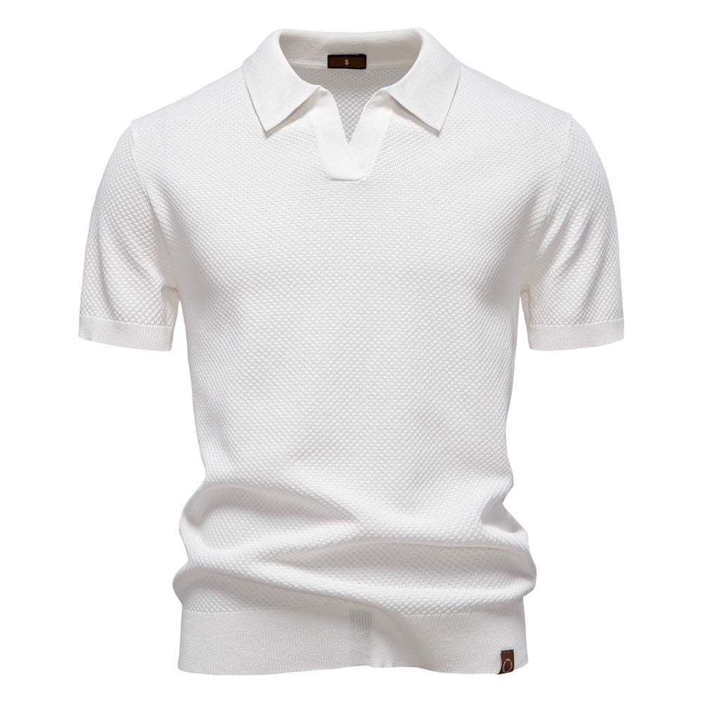 Sven - Gestructureerd Polo Shirt