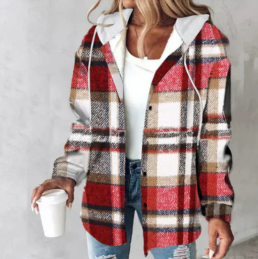 Dames Oversized Geruite Jas