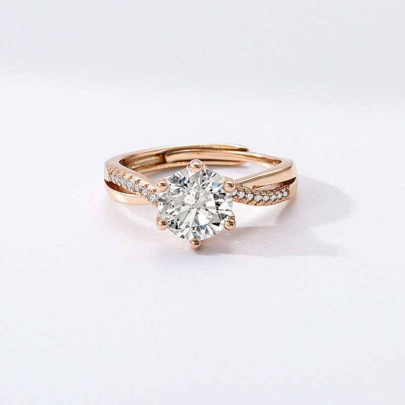 Aurélia – Ring met Solitaire Kristal