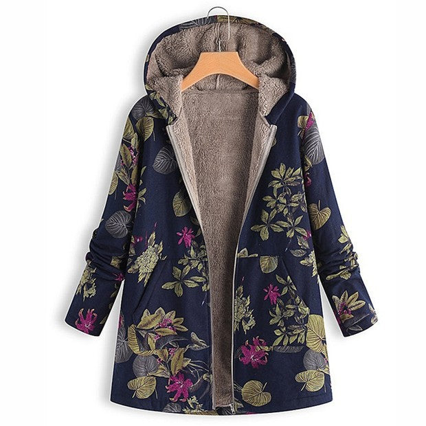 Mira – Stijlvol Gebloemd Fleecejack