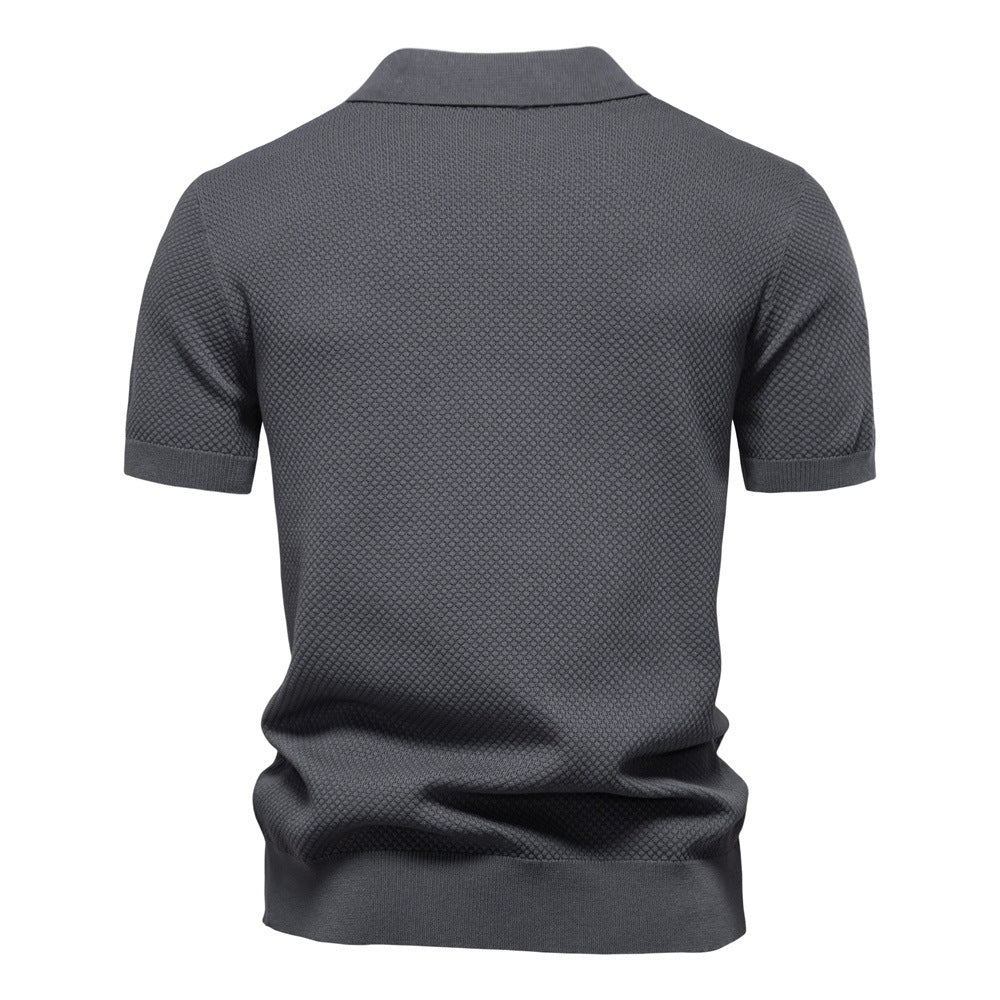 Sven - Gestructureerd Polo Shirt
