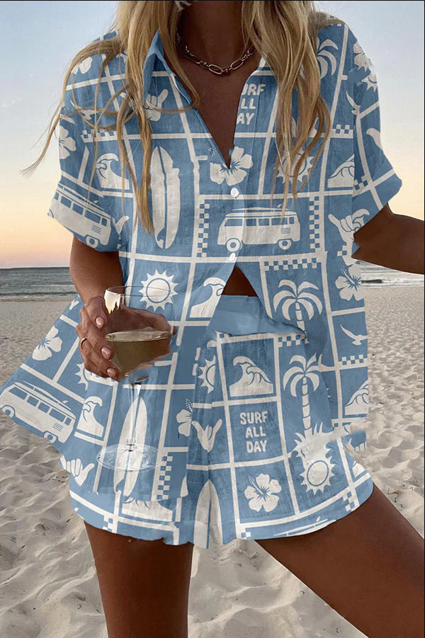 Boho - Casual Zomerset Stijlvolle Top & Shorts voor Dames