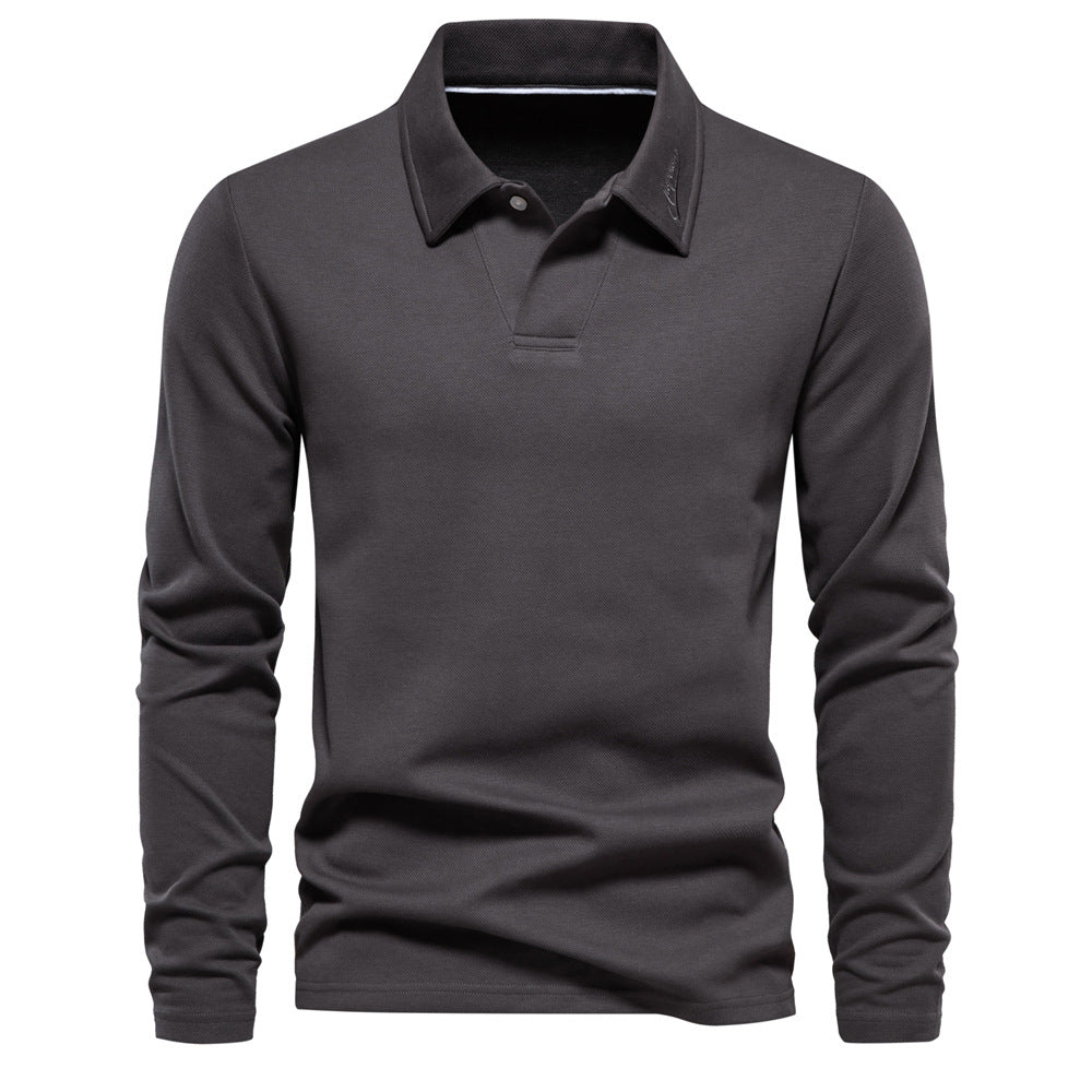 Beaumont - Katoenen Polo met Lange Mouwen  (1+1 Gratis)