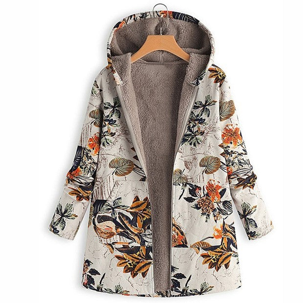 Mira – Stijlvol Gebloemd Fleecejack