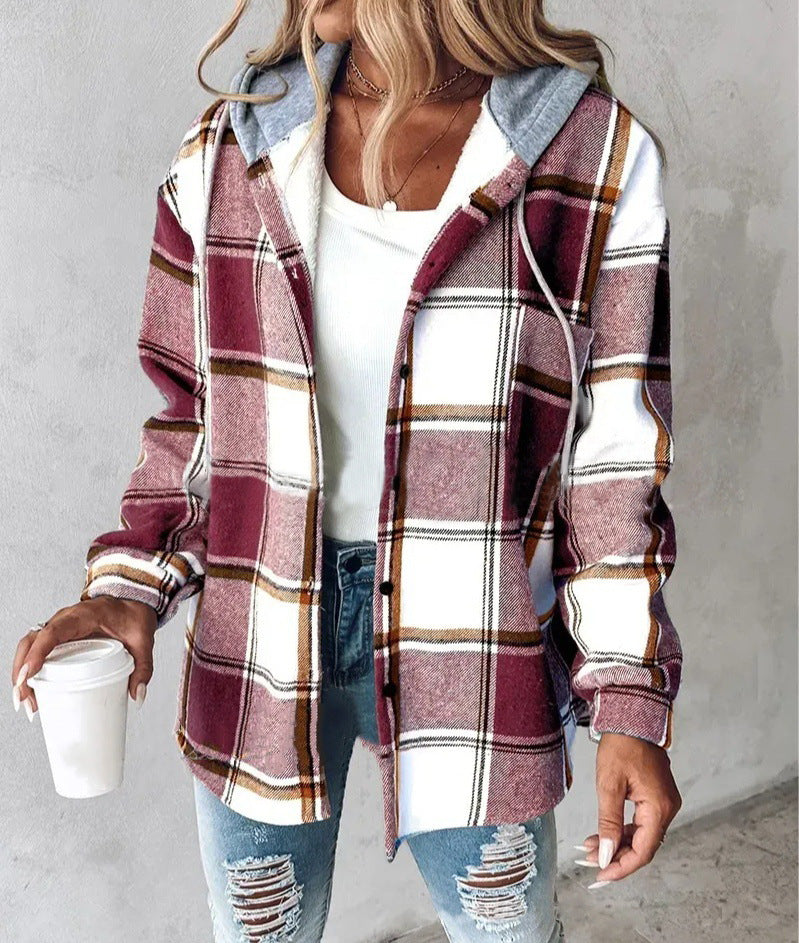 Dames Oversized Geruite Jas