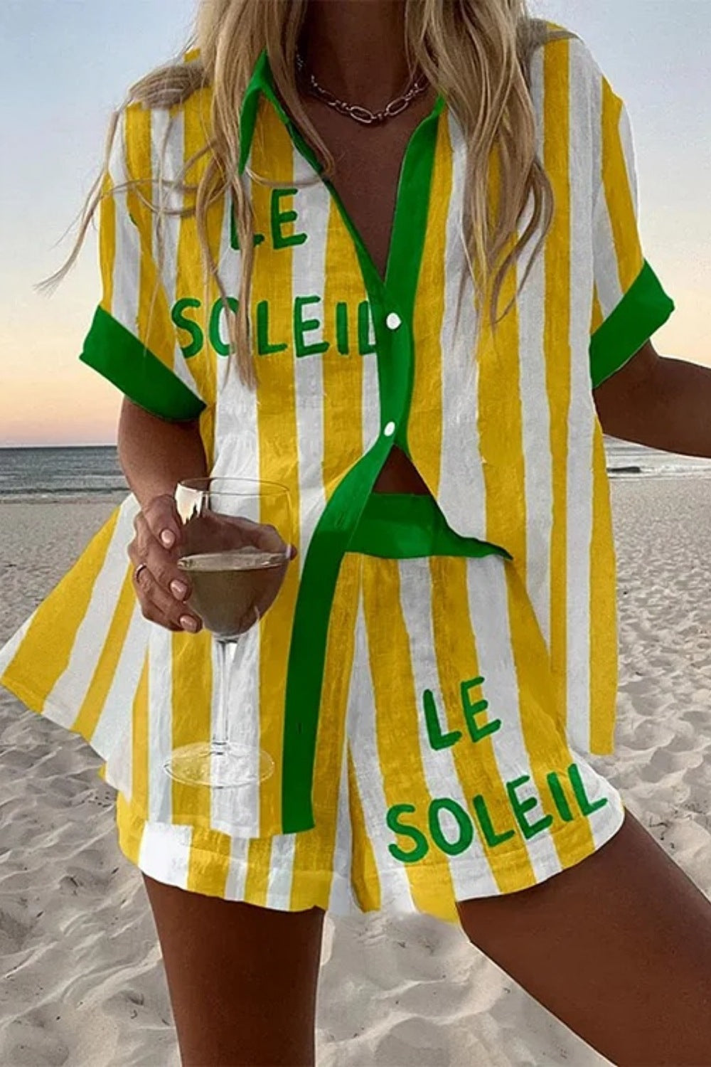 Boho - Casual Zomerset Stijlvolle Top & Shorts voor Dames