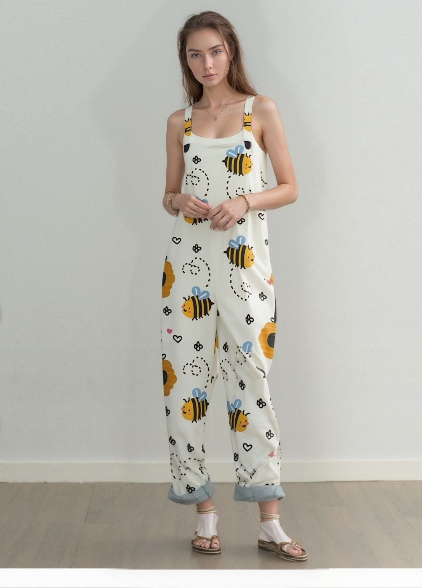 Rita’s Bee Happy – Kreukvrije Dames Jumpsuit