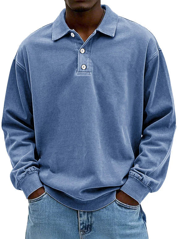 Edgar – Tijdloze Polo met Lange Mouwen