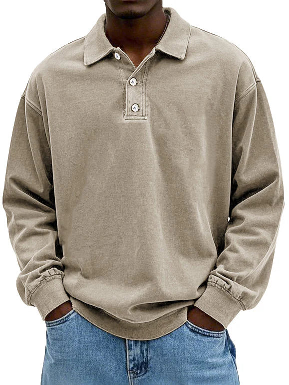Edgar – Tijdloze Polo met Lange Mouwen